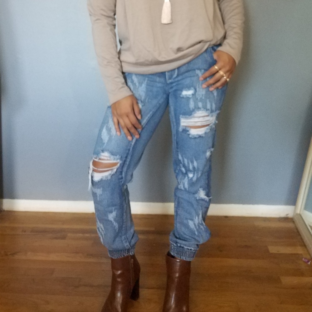 🏷CLEARANCE NO KIDDING DENIM JOGGER SMALL - Picture 4 of 8